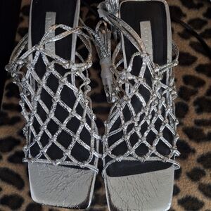 Top Shop Ariel caged mid heel sandles
